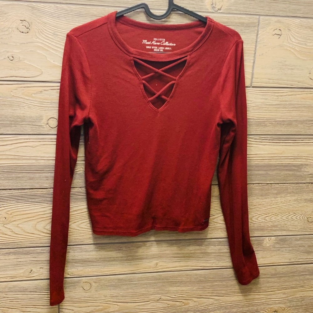 Hollister Red Long Sleeve